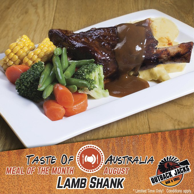 OutbackJacks's tweet image. Meal of the Month at Outback Jacks #outbackjacks No kidding mate!