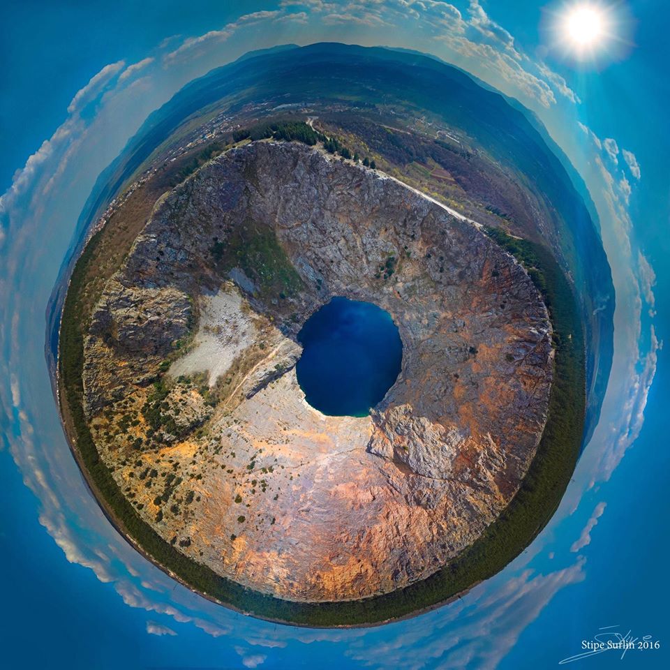 Croatia_hr's tweet photo. Crveno jezero (the Red Lake) in #Imotski is the deepest Karst lake in Europe 
@DiscoverImotski by Stipe Šurlin https://t.co/urZDM2K1Jr
