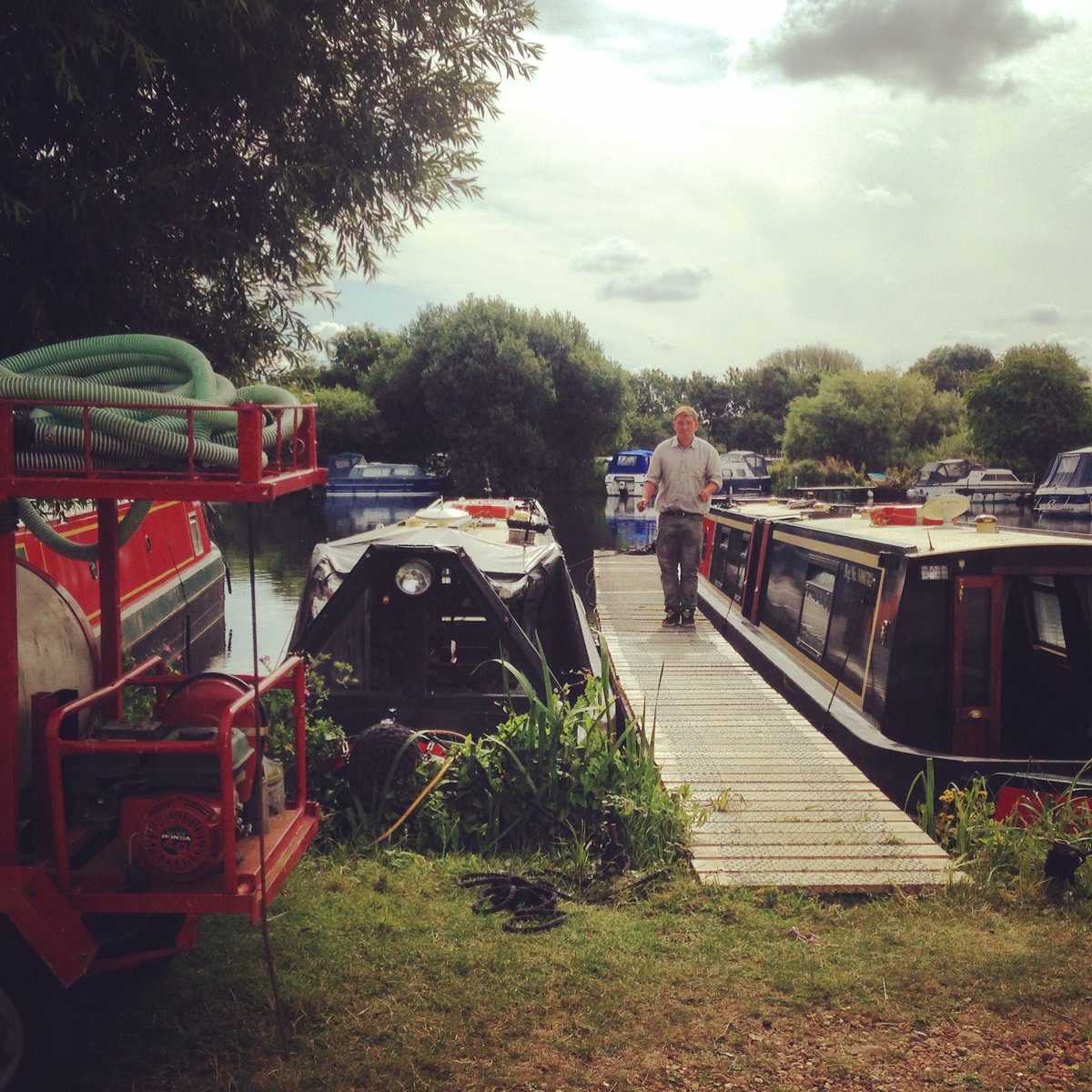 After a night's camping, back to work for turnaround day 😊