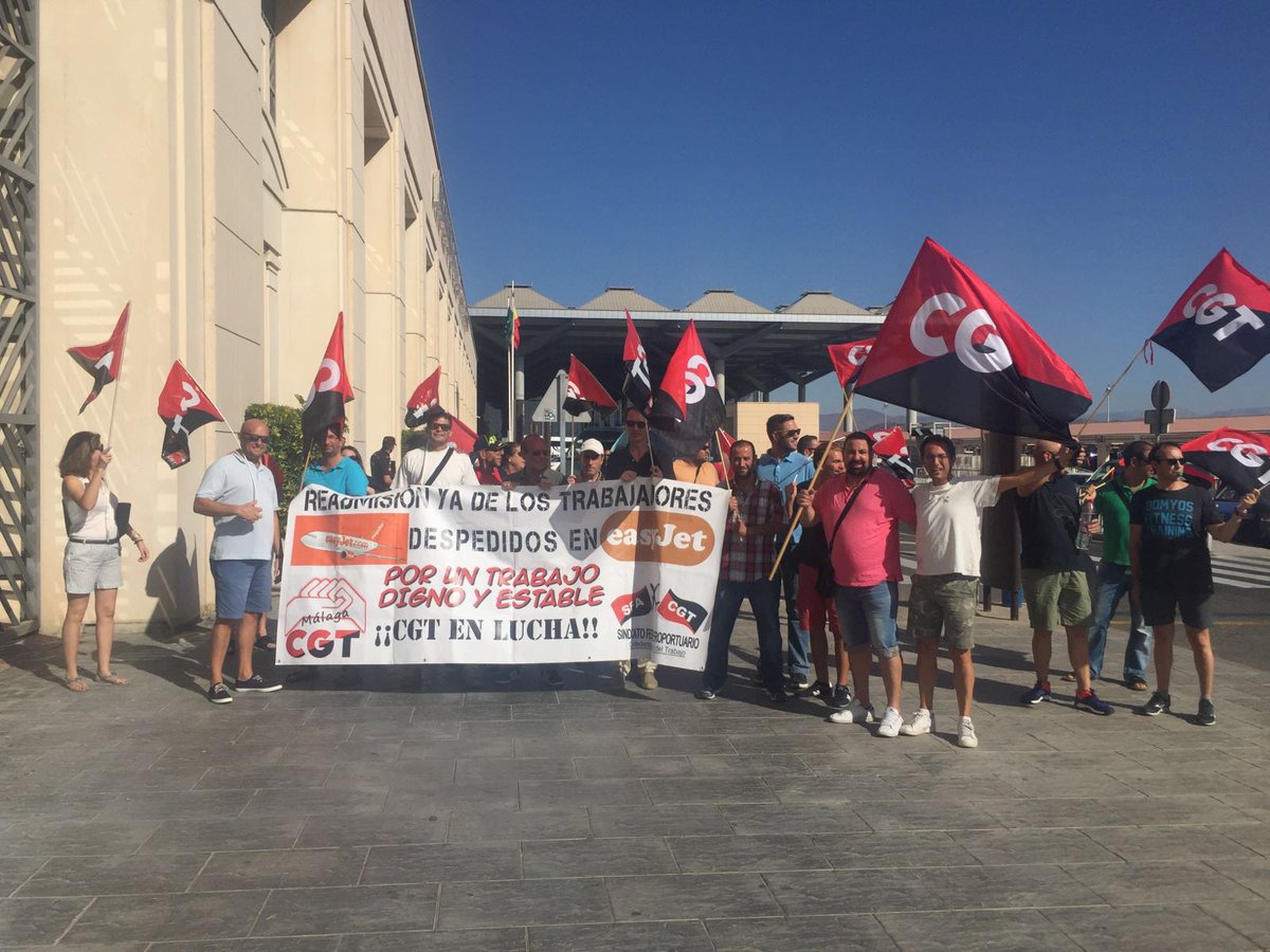 CONTRA LOS DESPIDOS, SOLIDARIDAD!!! 61° día de huelga en Easyjet Málaga.