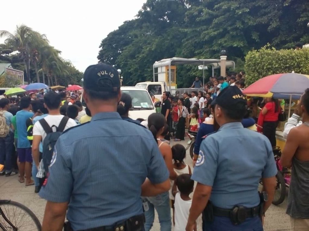 ATM: POLICE PRESENCE/ Security on HAKOT PA MORE EAT BULAGA infront of Asingan Town Hall