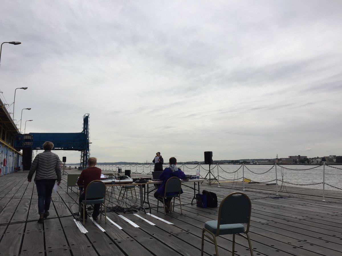 Today's office - Tilbury Cruise Terminal, rehearsals underway for <a href="/estuaryfestival/">Estuary Festival</a> #RagaDawn