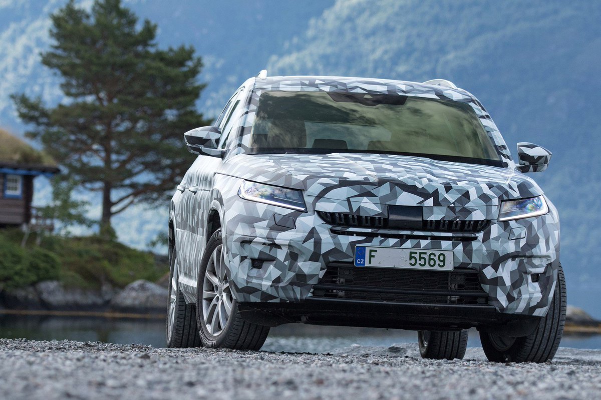 CARmagazine's tweet photo. Get the latest on Skoda's upcoming seven-seat SUV, the Kodiaq https://t.co/DfOY9mxp3d https://t.co/k15LvJSwBY