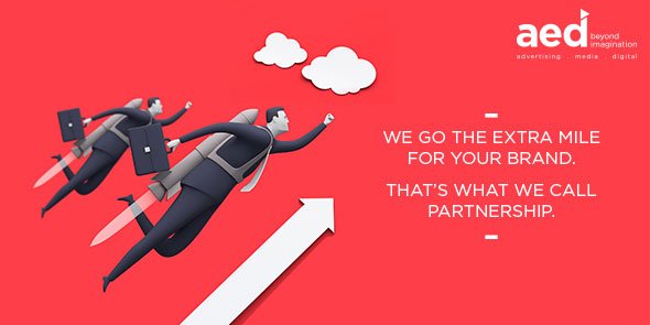 AED_in's tweet photo. At AED, we partner with brands, giving more than just 100%. 
#Advertising #Media #Digital #Agency #MediaAgency https://t.co/g1CLP8qrD5