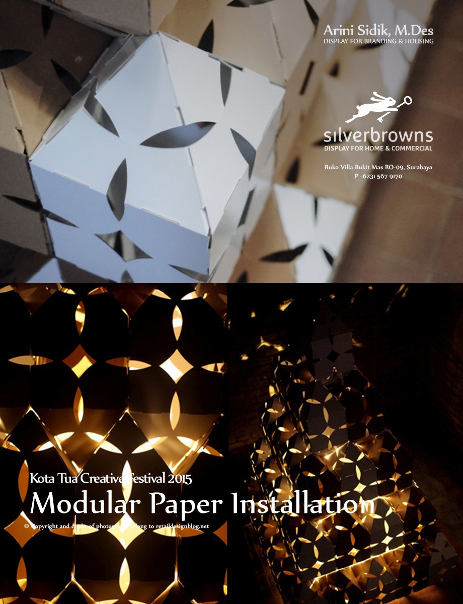 When traditional batik pattern and geometry become a folding play &amp; festivity centre piece bit.ly/1mebCPs.