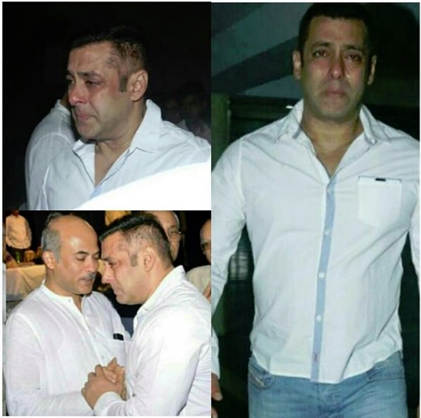 salmankfandom's tweet photo. A few more pictures of #SalmanKhan from #RajatBarjatya 's prayer meet! https://t.co/nmut6YbnkA
