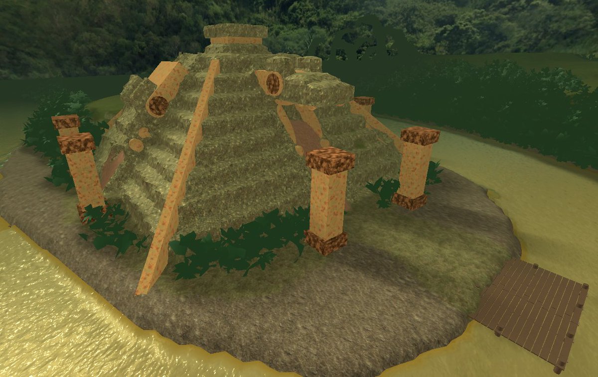 RLaboratories's tweet photo. #RLScienceFair's Delay allowed me to change this ugly lilypad area to a sweet Mayan temple. https://t.co/HayayCg5Ch