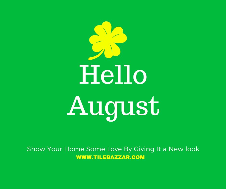 tilebazzar's tweet photo. Let's welcome August with some new goals and inspiration. #homeimprovement #startup #entrepreneurship https://t.co/0dFuHT7KKt