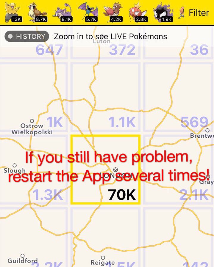 PokenetGo's tweet image. If you still have problem, restart Poke Net several times. It works! #pokemongo #pokenet #Pokevision #pokewhere