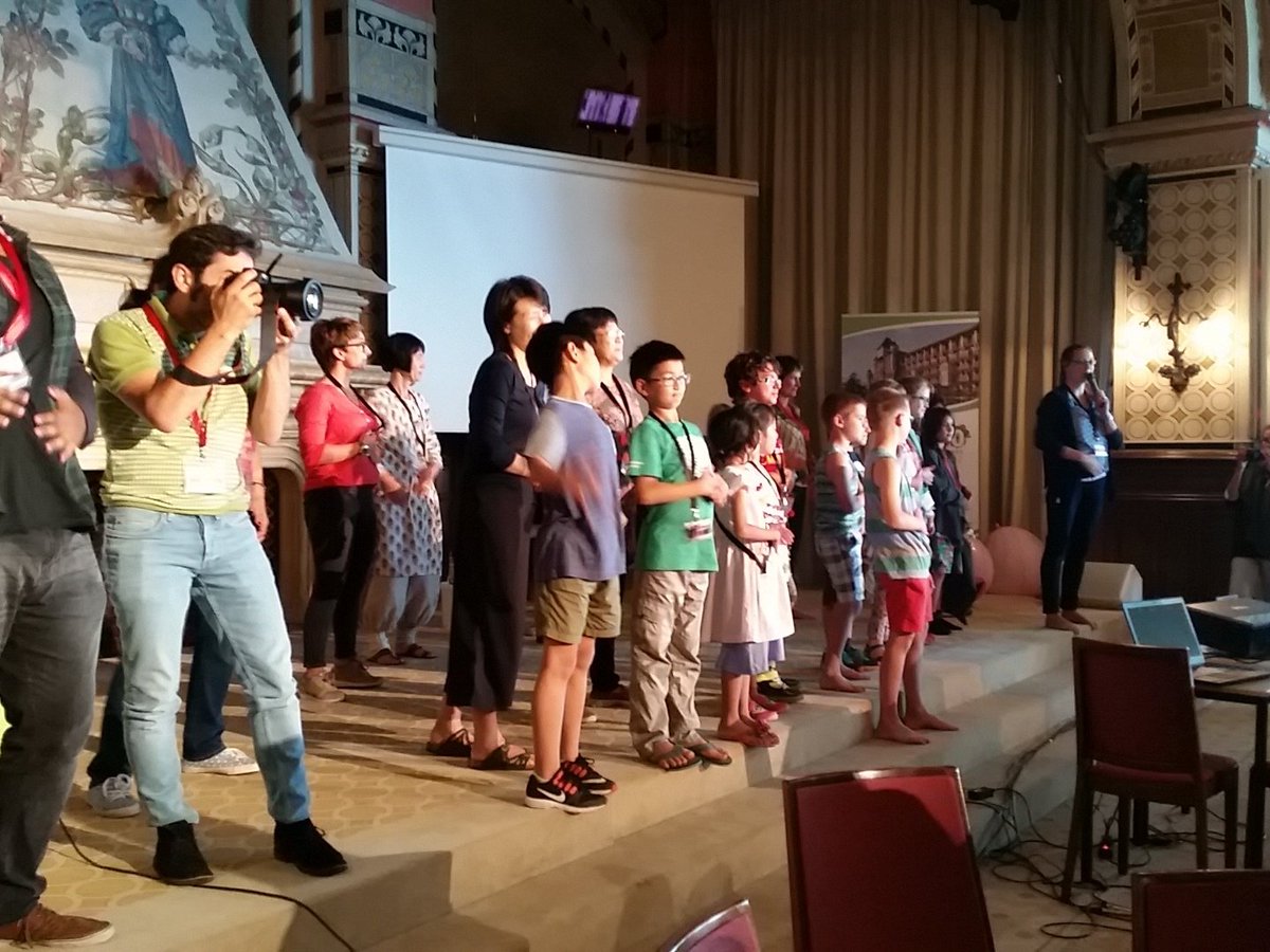 caux_iofc's tweet photo. #kittens @CATS_Caux teaching their #haka to all the #cats16 participants https://t.co/sKLXm6bM77