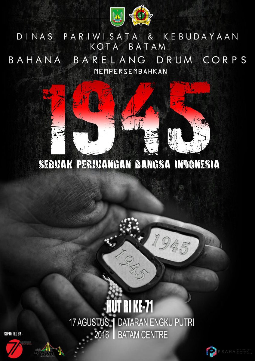 bbdcbatam's tweet photo. DISPARBUD - BBDC MEMPERSEMBAHKAN "1945" | HUT RI KE 71 | 17/8/16 | DATARAN ENGKU PUTRI #BBDC #1945 #MBActivity https://t.co/tS5VkWjeTz