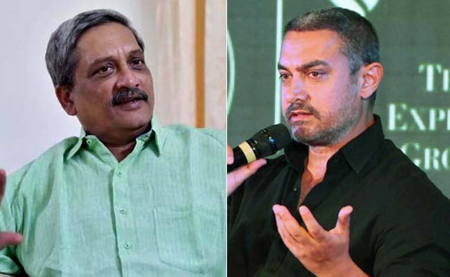 ndtv's tweet photo. 'He's spreading insecurity': Parrikar attacked in parliament over Aamir Khan remarks https://t.co/ZkxnygO25U https://t.co/gPzduUQr2Z