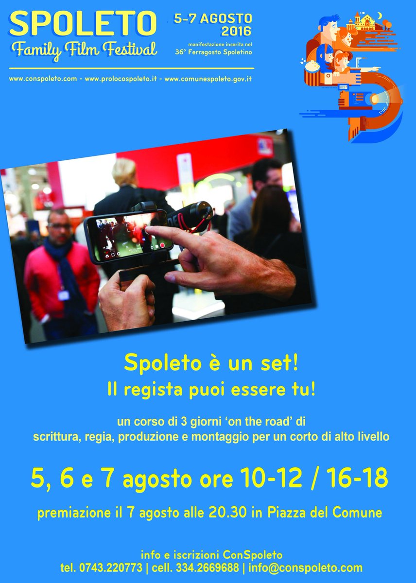 Laboratori teatrali e videomaking 5-7 agosto - info@conspoleto.com #spoletof3 #spoletolovers #spoletoexperience