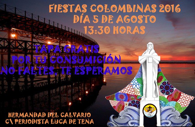 HdadCalvario's tweet photo. Viernes 5, en la Casa de Hermandad, jornada matinal Fiestas Colombinas. Más info: https://t.co/yIzik8uw6y https://t.co/kyZNjcJVjq