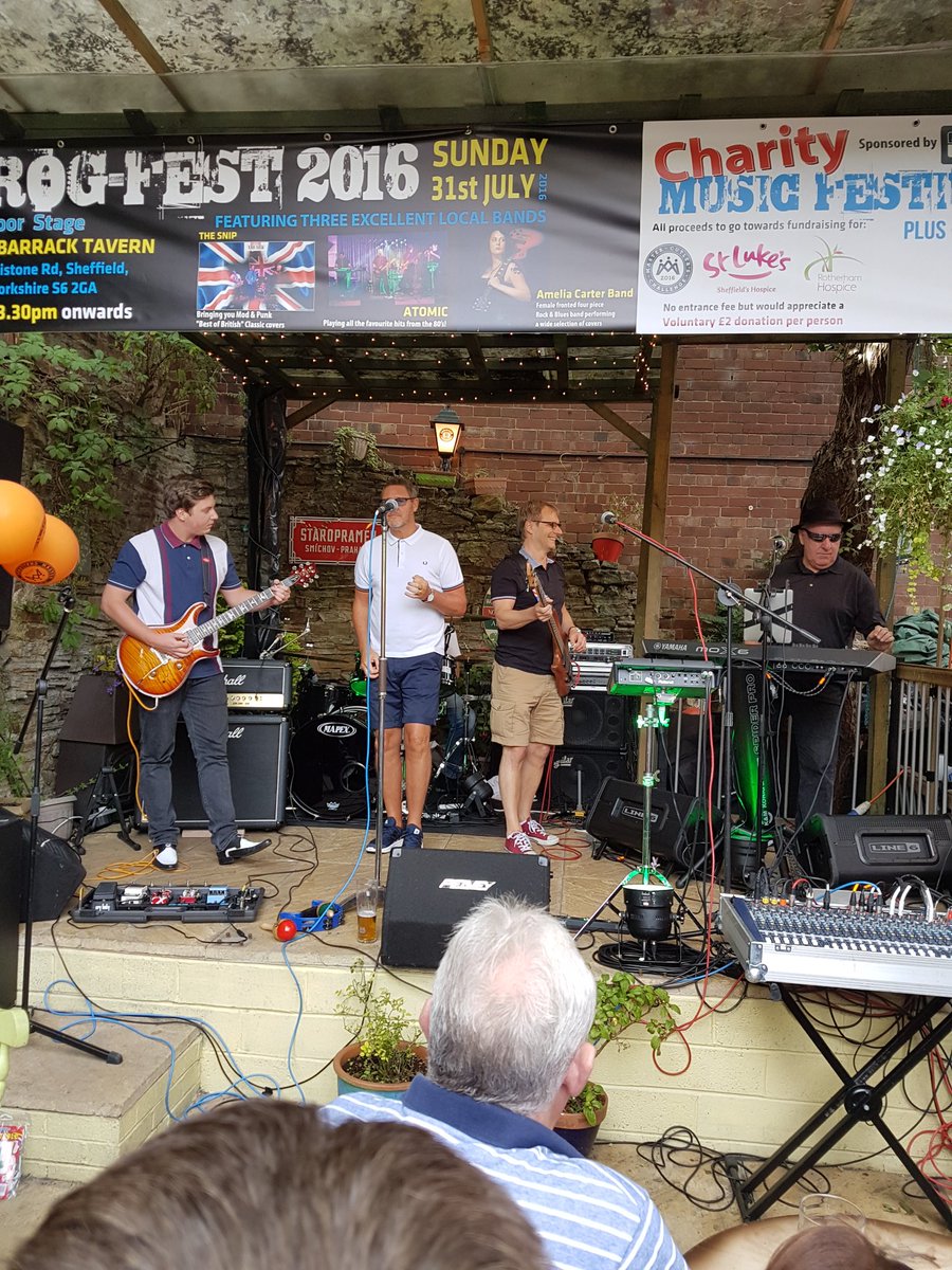 Fabulous #charity day <a href="/MasterCutler16/">MCC16</a> <a href="/NewBarrack/">New Barrack Tavern</a> <a href="/Atomic80sLive/">ATOMIC 80's Tribute Band</a> <a href="/TheAmeliaCBand/">Amelia Carter Band</a> #TheSnip #sheffieldissuper #iloves