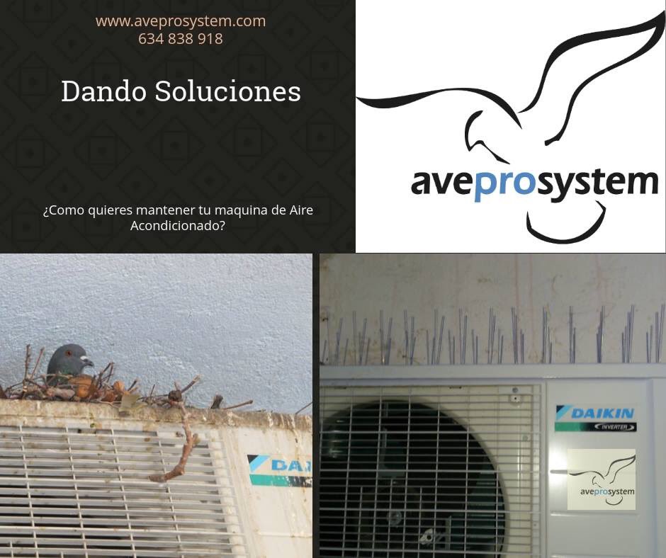 Aveprosystem's tweet photo. Tu maquina de aire acondicionado es un nido de palomas?... Te damos la solución definitiva económica. https://t.co/MovrXghJPm