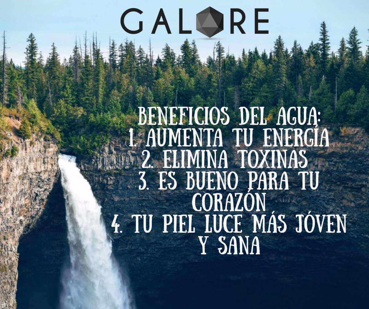 GaloreCosmetics's tweet photo. Ya sabes los beneficios del agua. En ésta época es todavía más necesario hidratarnos correctamente. #galorecosmetics https://t.co/LN2cDfRMM3