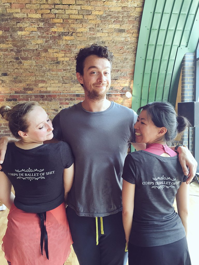 tracynto's tweet image. Our critical, yet inspiring leader and the #corpsdeballetofshit #CBGiselle #balletfun @crystalballet
