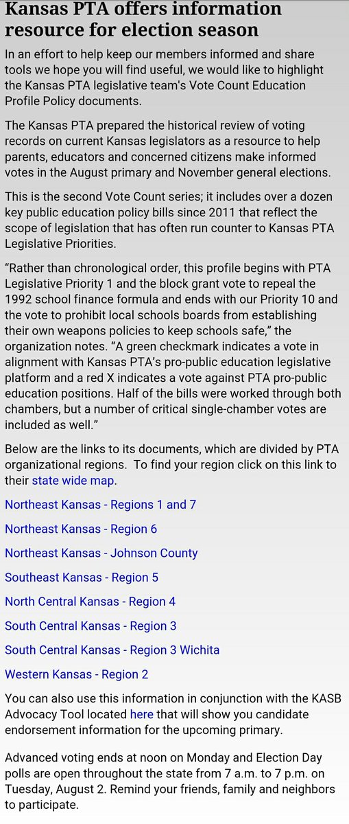 GameOnKansas's tweet photo. "Kansas PTA offers information resource for election season" via @KASBTopeka https://t.co/yX57h45Far https://t.co/zY8RWNEeSL