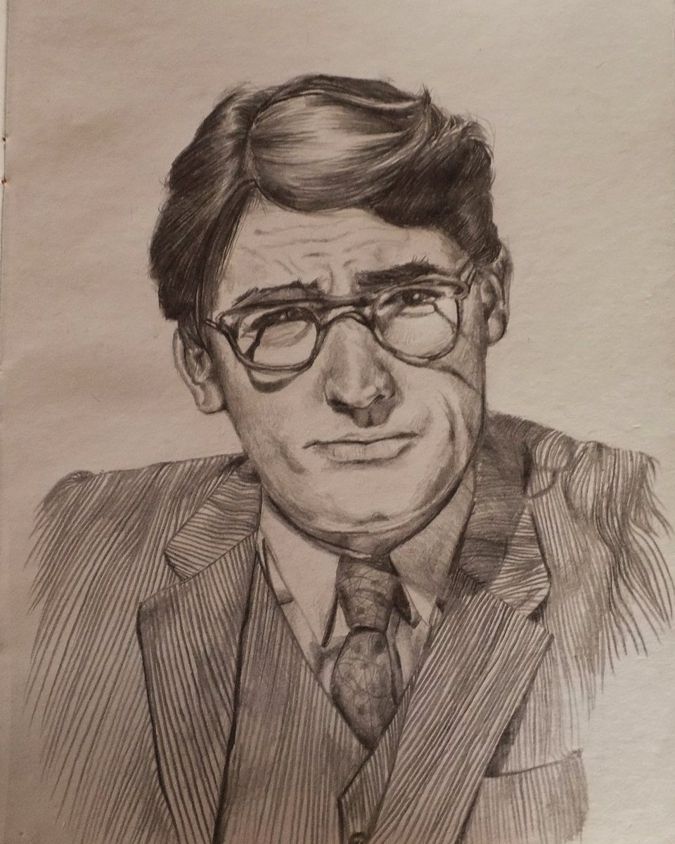 GSAWatchmanBook's tweet photo. An amazing fan-made sketch of Atticus Finch by high school student, Vanessa Foulke. https://t.co/BtPvbKxuEP