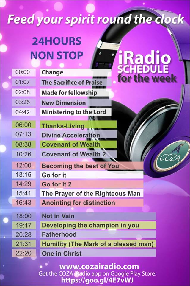 cozaglobal's tweet photo. Keep yourself wrapped in the Word of God by listening to Coza iRadio. Click https://t.co/JueGNi7A0b. #COZAiRadio https://t.co/0x9kXP1HTf