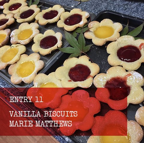 Point13Media's tweet photo. Today's #Point13Bakeoff is in bloom with Marie's vanilla and jam flower biscuits. Delicious! https://t.co/63GCTWDgow
