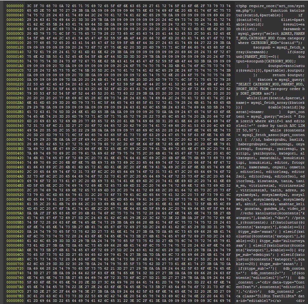 Normal Dump Alamaz isem.. Hex veya No-Cast İle Encode Eder Alırım.