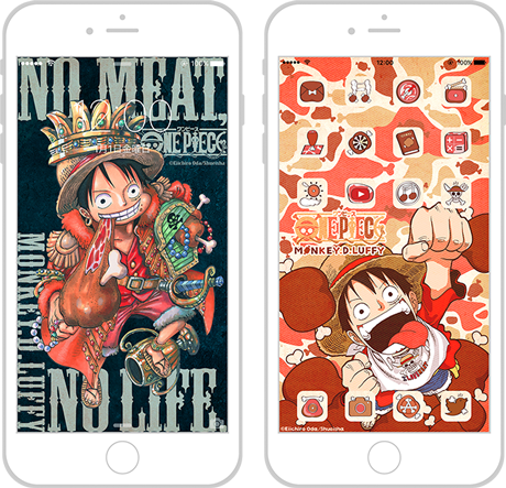 Iphoneアプリ きせかえジャンプ に ポップでスタミナ満点 の ワンピース 壁紙 アイコン ルフィの肉きせかえ 登場ッ 今すぐチェックだー ﾟ ﾟ きせかえジャンプ 集英社コミック公式 S Manga Scoopnest