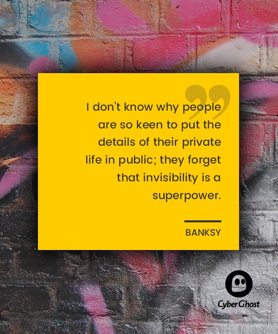 CyberGhost_EN's tweet photo. Use your superpower! #privacyquotes https://t.co/14EHUvUC8K