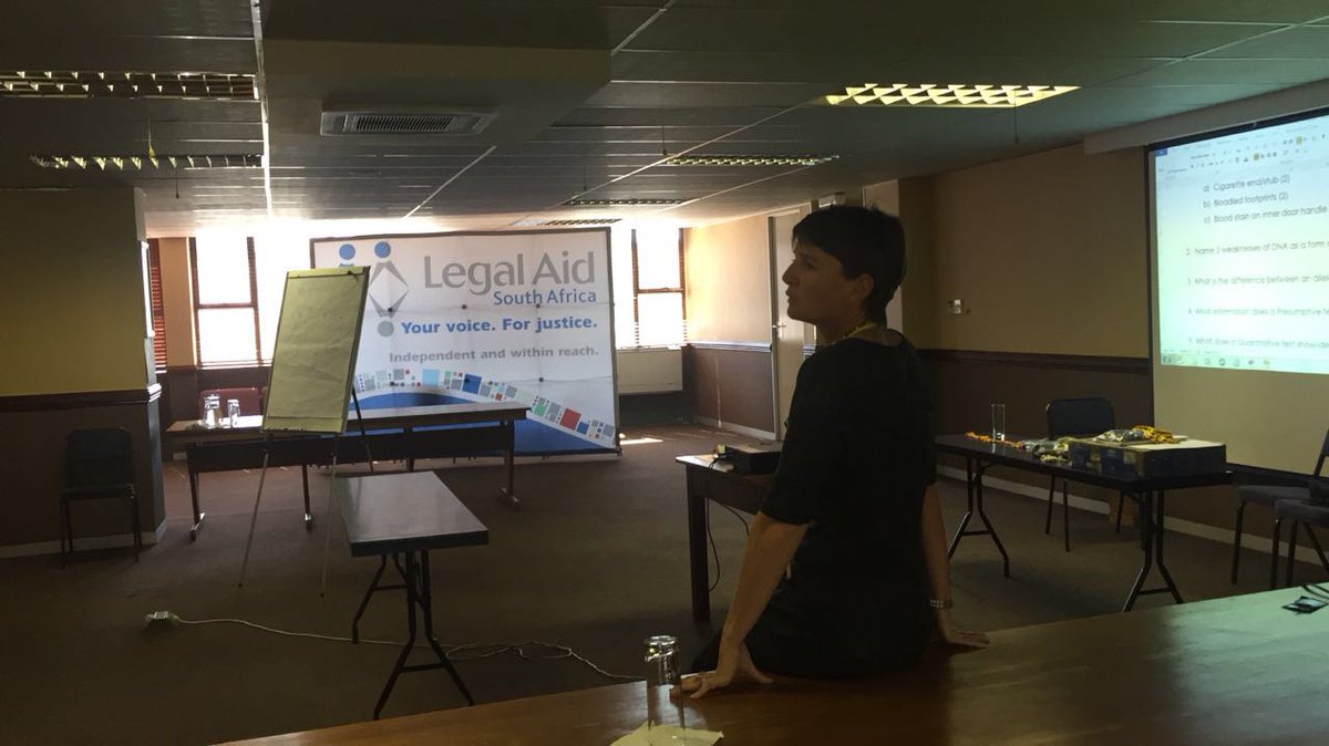 DNADetective's tweet image. This morning saw the start of the Gauteng leg of our "DNA &amp;amp; the Law" course for @LegalAidSA1 #DNACSI #DNAAct