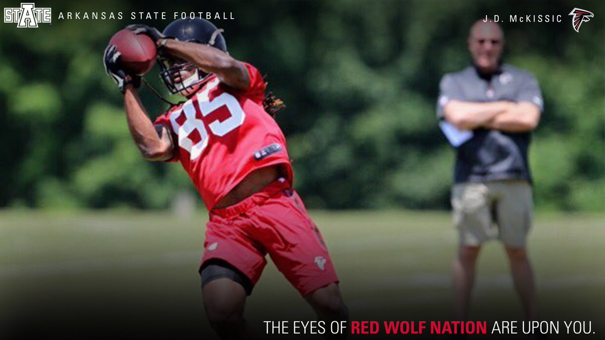 AStateFB's tweet photo. #BuildingNFLMonsters  Good luck to @JdMckissic of the @AtlantaFalcons in the 2016 season. https://t.co/7PWClKq7TM