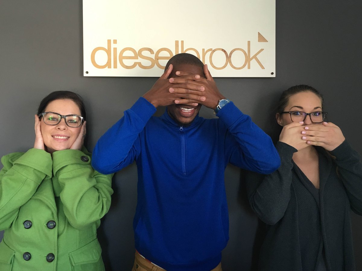 dieselbrook's tweet photo. We’ve got new faces in the office &amp; they’re smarter than they look :) 
Welcome to the team Alizea, Derrick and Grace https://t.co/BBKXXeHyV6