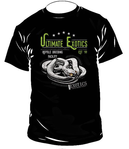 UltimateExotic's tweet photo. Check out our new Ultimate Exotics T-shirts for sale online!!https://t.co/QLUbFZvKkX #ultimateexotics #reptiles https://t.co/L3G3IVjQ3u