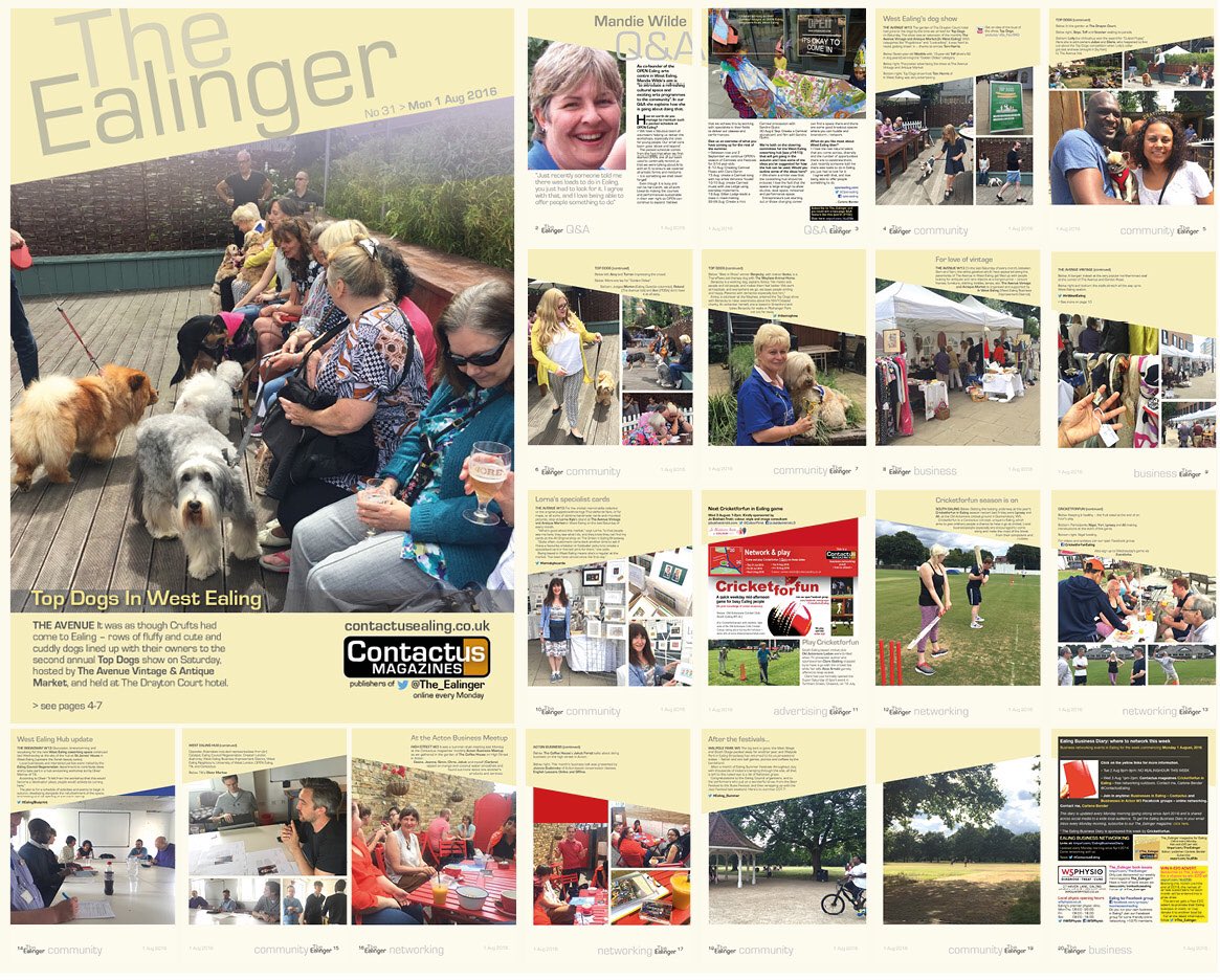 The_Ealinger #Issue31 #1Aug: featuring <a href="/InWestEaling/">InWestEaling</a> #TopDogs on the cover issuu.com/contactusealin… #Ealing #20pages