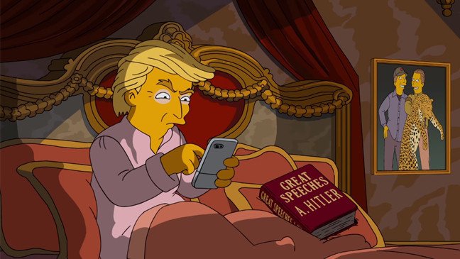 SLAYNAPP's tweet photo. UPROXX - #TheSimpsons wastes no time taking Donald Trump to the woodshed https://t.co/RSSN1RsRKO https://t.co/XHhLVmoGCE
