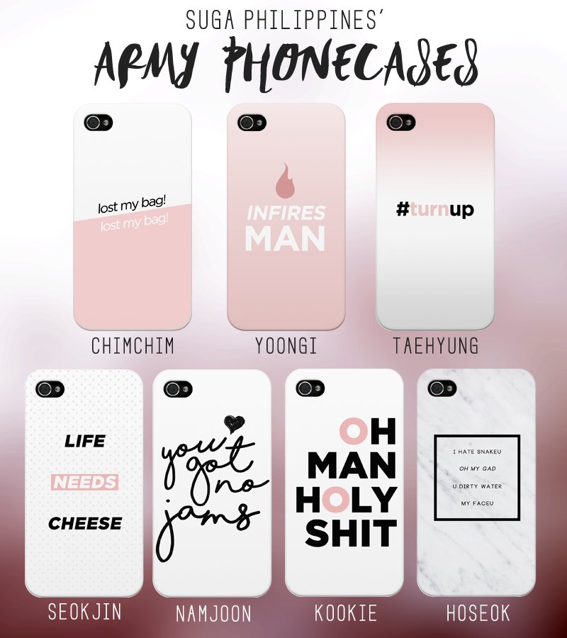 SUGA_PH's tweet photo. 【ARMY PHONECASES : Batch 19 OPEN】
Get your unique ARMY cases now~ 
Order form: https://t.co/uQ6TFMUSlw https://t.co/ARikO9ANOS