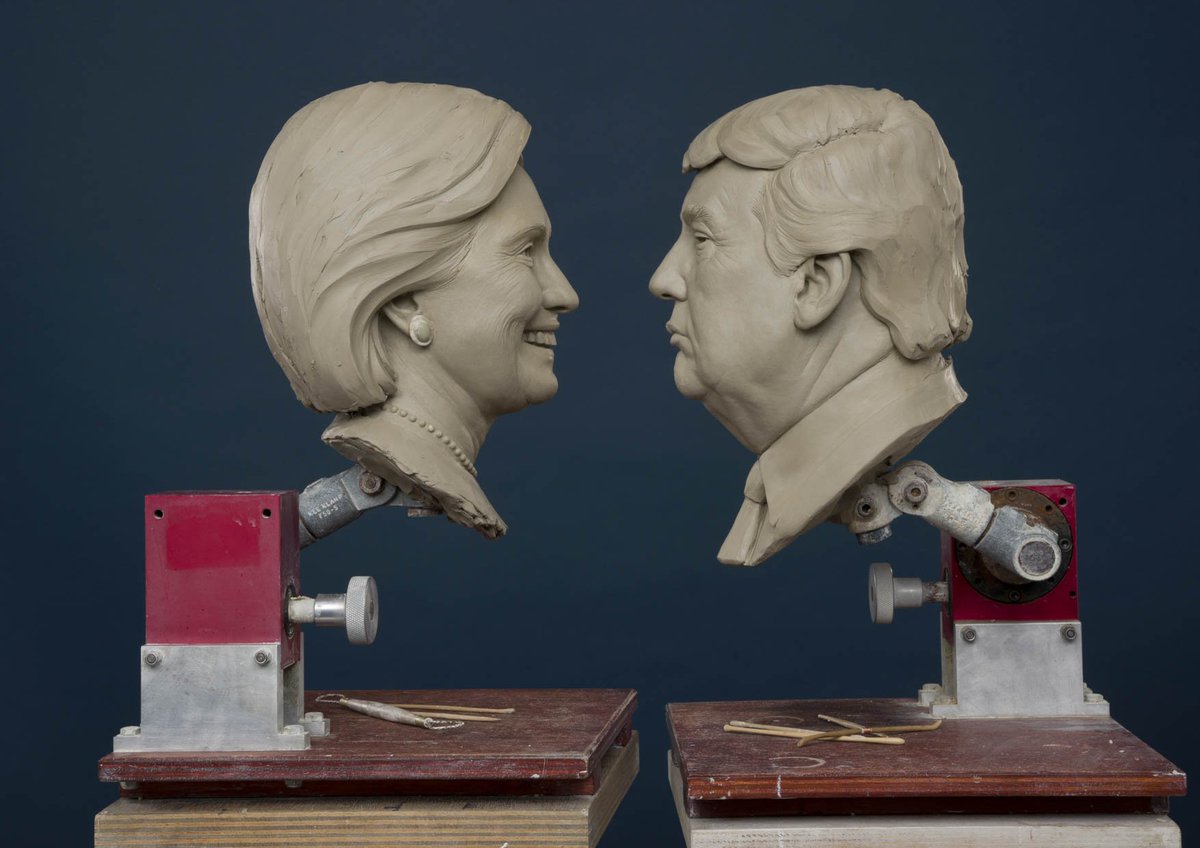 MadameTussauds's tweet image. #WaxClinton or #WaxTrump? Only one will be inaugurated @MadameTussauds. We&apos;ll find out on Election Day - Nov 8, 2016