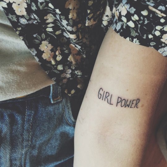 Grl Pwr Feminist Tattoo Ideas | POPSUGAR Love & Sex