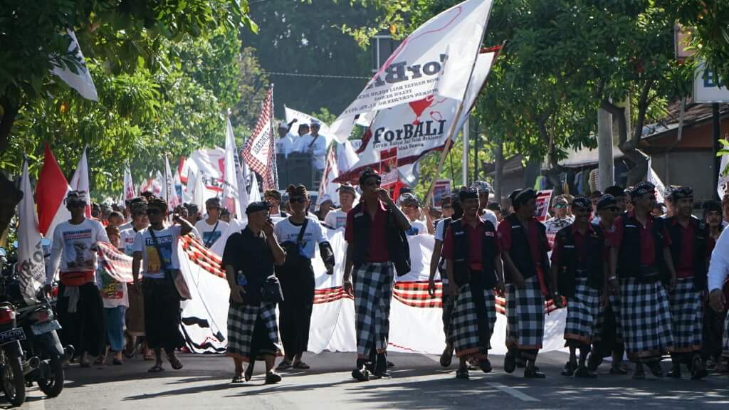 Rakyat akan terus bergerak menolak reklamasi Teluk Benoa di bawah pimpinan Pasubayan Desa Adat Tolak Reklamasi