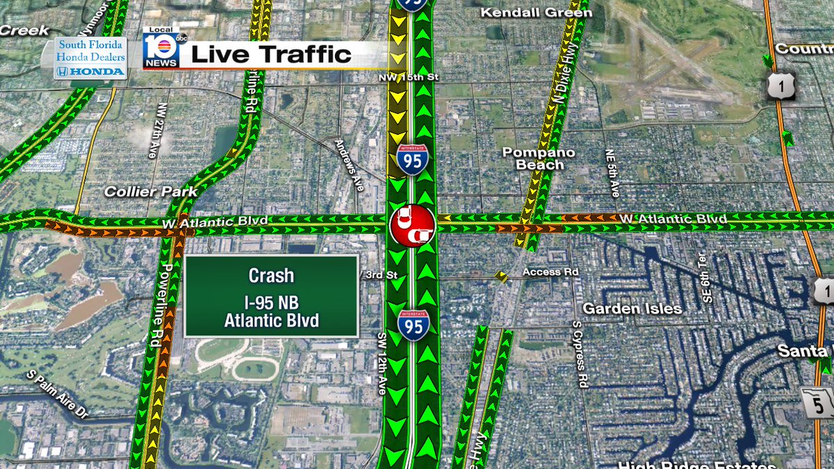 Crash on I-95 NB at Atlantic Blvd #TRAFFIC https://t.co/7tmWNvgwwY