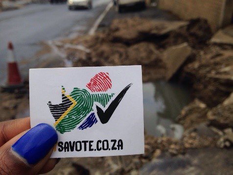 mysavote's tweet photo. @MYANC + @Our_DA Service Delivery Fail:Pothole in Illovo(-26.148724,28.00633) #DoSomething #Elections2016  #MySAVote https://t.co/VpJZRrCR6p