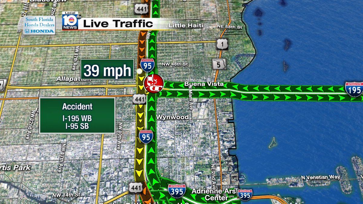 Crash on I-195 WB at I-95 SB #TRAFFIC #MIAMI https://t.co/wfQvlYVy3M