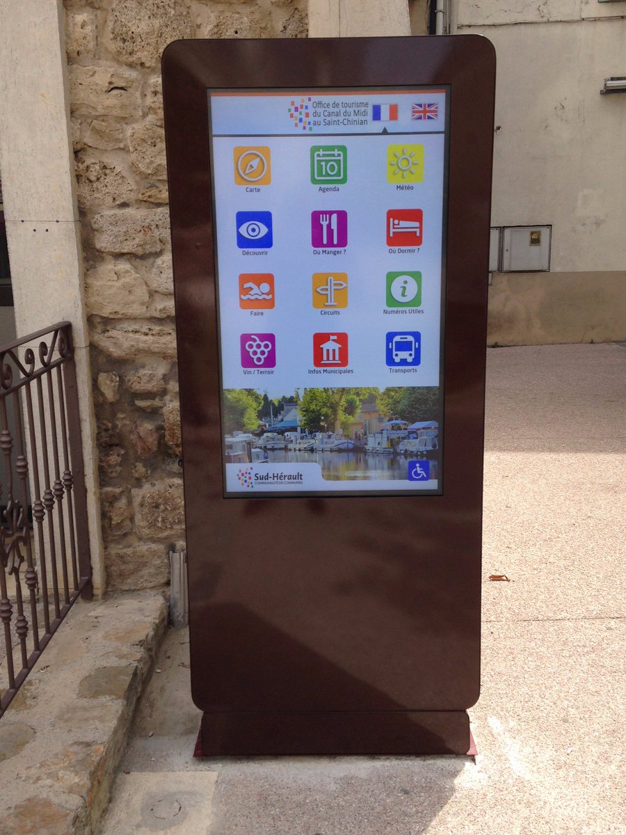 BorneMultimedia's tweet image. Une de nos dernières réalisations : Pour OT Canal du Midi - Lieu : Puisserguier !
borne-multimedia.fr