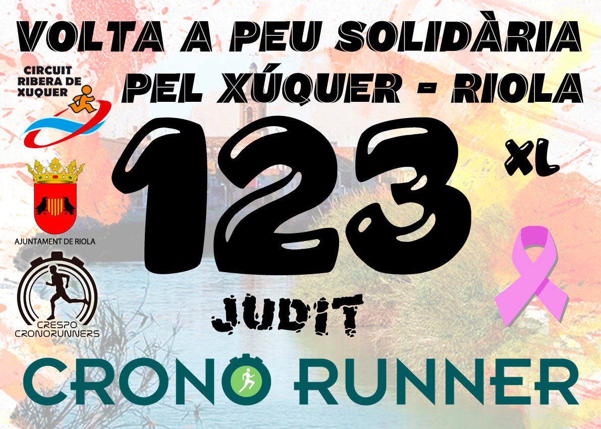 Últimes hores per conseguir un dorsal per a la Volta a Peu Solidària pel Xúquer de Riola