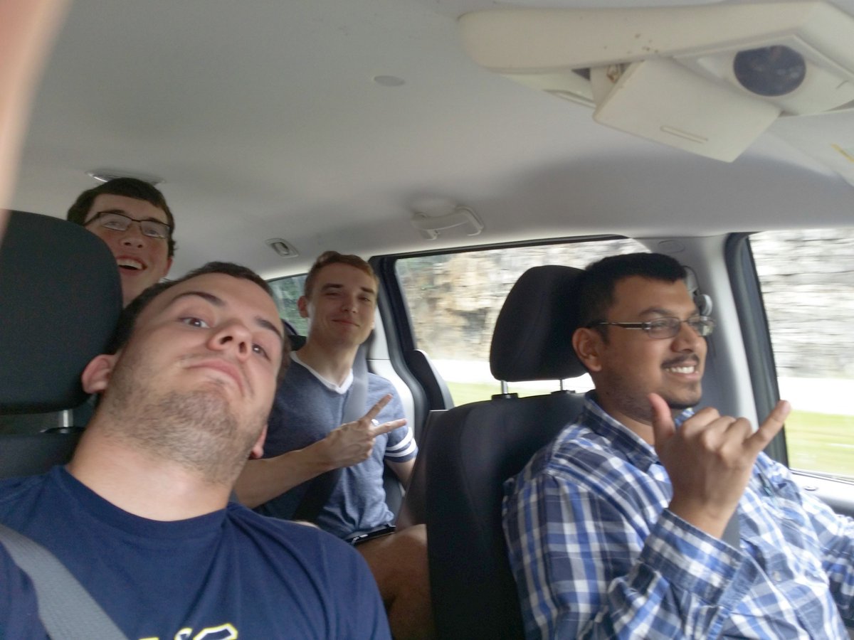 On our way to #IARC. A good time to take a selfie!