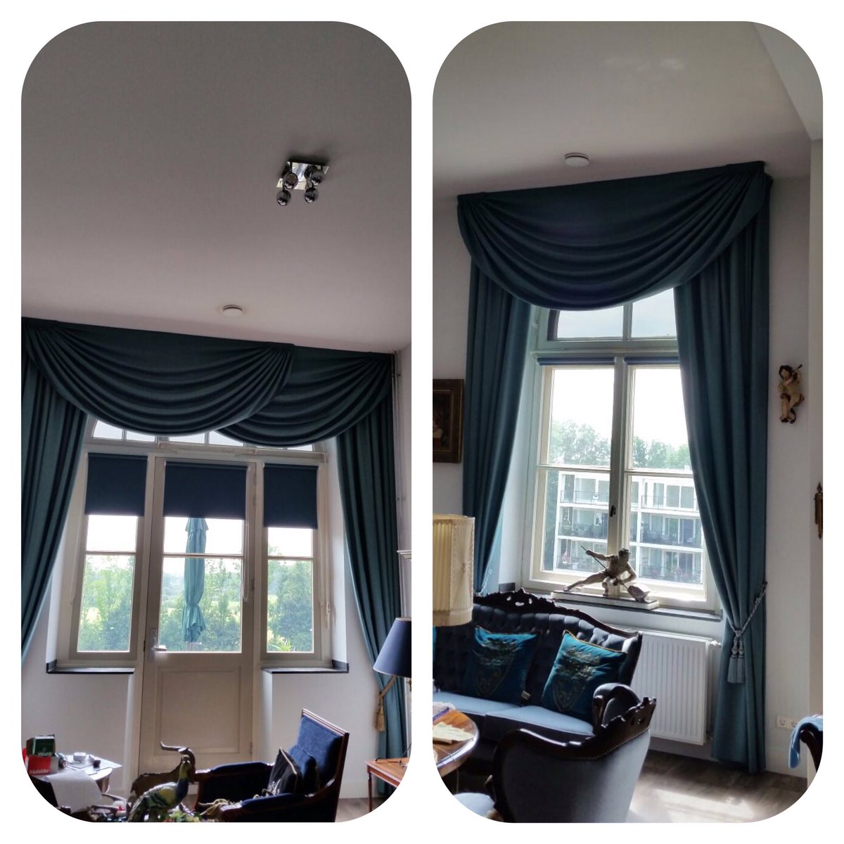 hermsenbolder's tweet photo. Deze klant blij gemaakt met #draperieën. Geheel op maat gemaakt door ons atelier. #sfeervol https://t.co/NwuyL0Vpou
