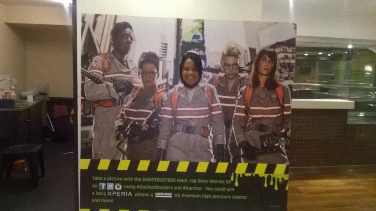 grantelle82's tweet photo. @SonyMoviesSA #GoGhostbusters #Karcher https://t.co/2OQyDwFVUr
