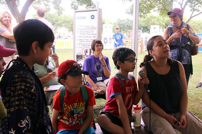A lesson in collective songwriting with <a href="/quetzaleastla/">Quetzal</a>: s.si.edu/2ad5bL4 #2016Folklife