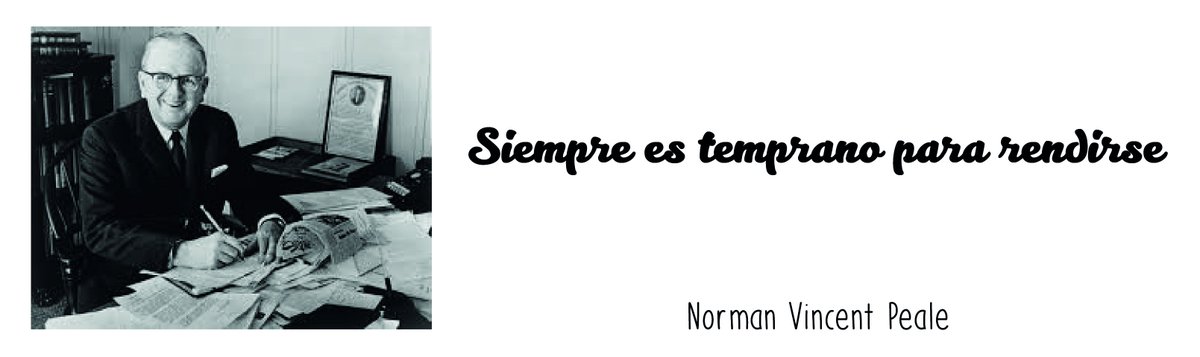 #Frasedeldia a nombre de Norman Vincent