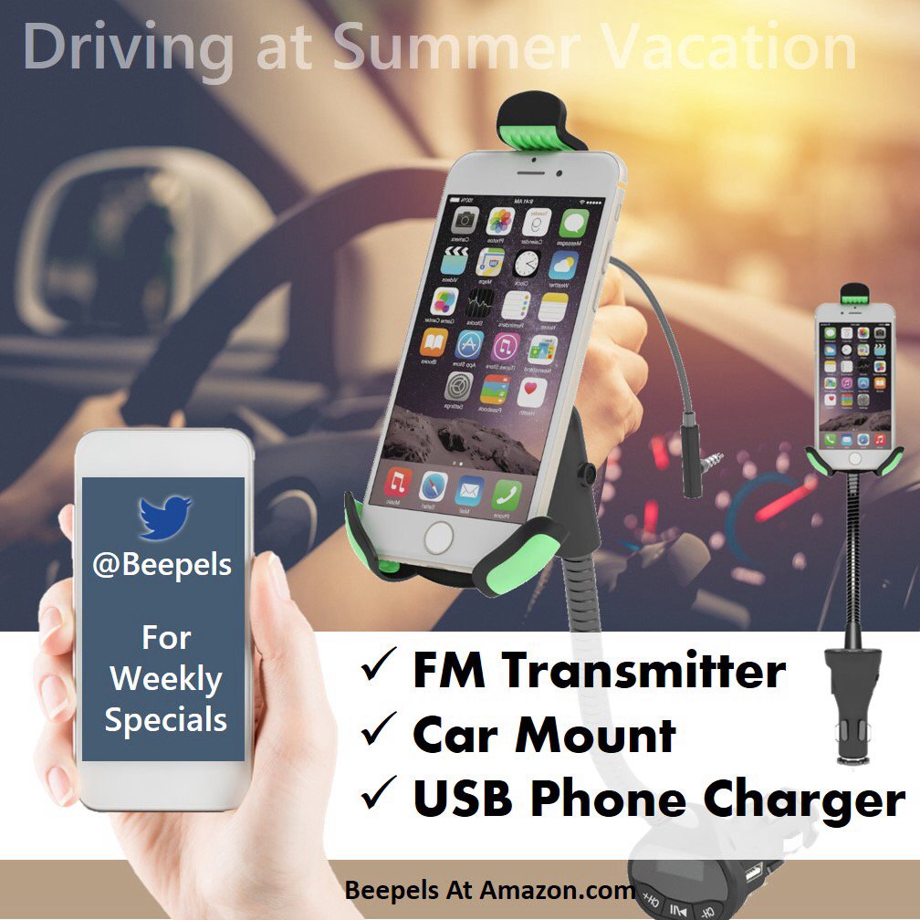 Beepels's tweet image. NEW Monday! Available Now 3 IN 1 |Car Mount| FM Transmitter| Car USB Charger| for Smartphone goo.gl/t6Vltm